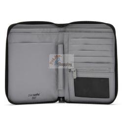 PACSAFE RFIDSAFE COMPACT TRAVEL ORGANIZER JET BLACK MOD. 11020130 EAN 0688334008529