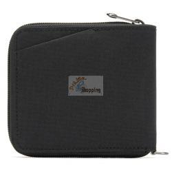 PACSAFE RFIDSAFE ZIP AROUND PORTAFOGLIO NERO MOD. 11050130 EAN 0688334008543