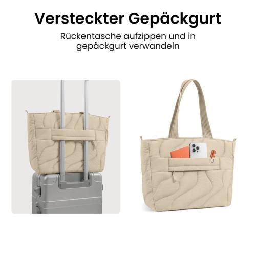 TOMTOC TERRA-T38 LAPTOP TOTE BAG 16 INCH SAND MOD. T38M1K2 EAN 6970412222861