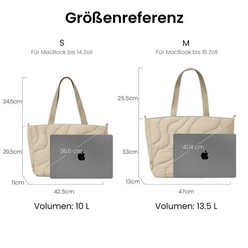 TOMTOC TERRA-T38 LAPTOP TOTE BAG 16 INCH SAND MOD. T38M1K2 EAN 6970412222861