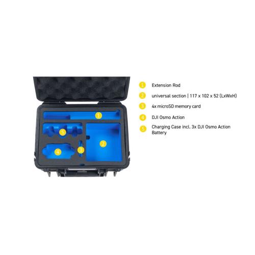 B&W ACTION.CASE PP.41 NERO PER DJI OSMO ACTION 6 MOD. PP.41.B.ACTION6 EAN 4031541769152