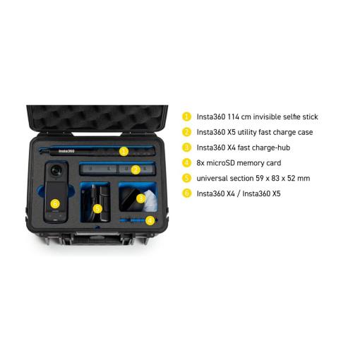 B&W ACTION.CASE PP.41 NERO PER INSTA360 X4 X5 MOD. PP.41.B.INSTAX5 EAN 4031541766342