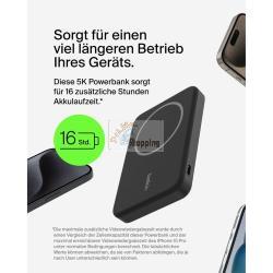 BELKIN BOOSTCHARGE PRO POWERBANK MAGN. QI2 15W 5K NERO BPD006BTBK MOD. BPD006BTBK EAN 0745883872053