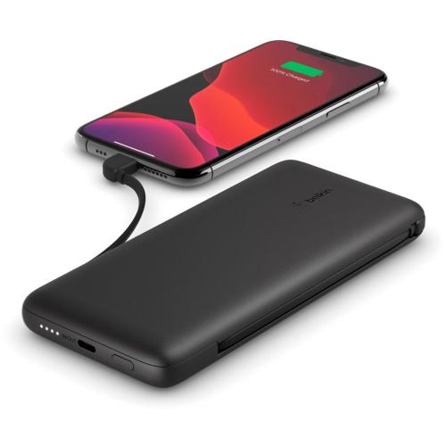 BELKIN POWER BANK 18W 10.000MAH USB-C+CAVO LIGHT.NER.BPB006BTBLK MOD. BPB006BTBLK EAN 0745883815371