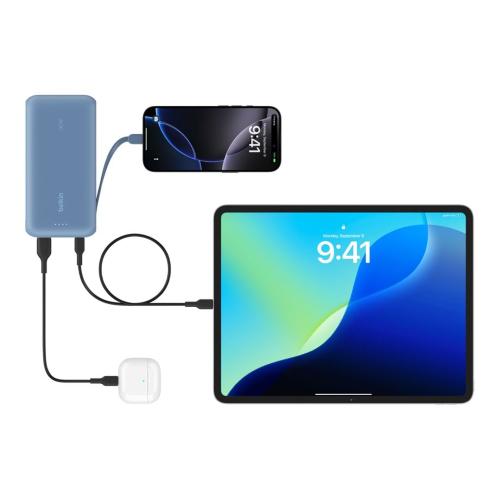 BELKIN POWERBANK 20.000MAH BLU 30W INTEGR.USB-C KAB. BPB024HQBL MOD. BPB024HQBL EAN 0745883898947