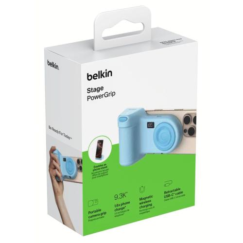BELKIN STAGE POWER GRIP 9300MAH + 15W POWERBANK BLU CTA006HQBL MOD. CTA006HQBL EAN 0745883929818