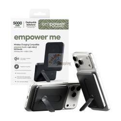 PANZERGLASS EMPOWER POWERBANK W. SPIN STAND 5000MAH SPACE NERO MOD. EM23165 EAN 5715685028397