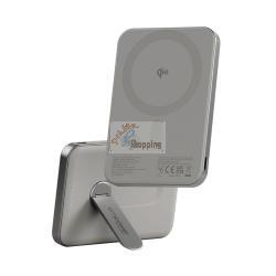 PANZERGLASS EMPOWER POWERBANK W. SPIN STAND 5000MAH TITANIUM MOD. EM34876 EAN 5715685028403