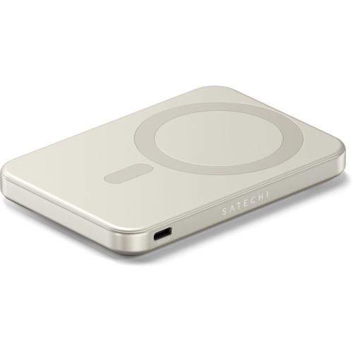 SATECHI ONTHEGO MAGNETIC QI2 POWERBANK STAND 5000 MAH SABBIA MOD. ST-B5Q2SW EAN 0810086362189