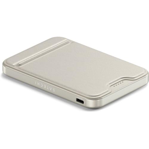 SATECHI ONTHEGO MAGNETIC QI2 POWERBANK STAND 5000 MAH SABBIA MOD. ST-B5Q2SW EAN 0810086362189