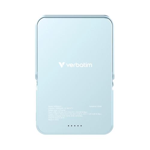 VERBATIM POWER BANK CON SUPPORTO MAG.WIRELESS 10000MA BLU 32266 MOD. 32266 EAN 0023942322665