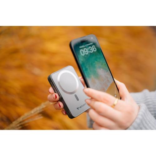 VERBATIM POWER BANK CON SUPPORTO MAG.WIRELESS 10000MA GRIG. 32268 MOD. 32268 EAN 0023942322689