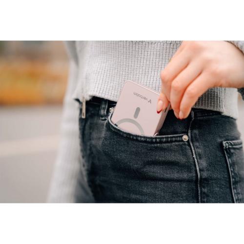 VERBATIM POWER BANK CON SUPPORTO MAG.WIRELESS 10000MA PINK 32267 MOD. 32267 EAN 0023942322672