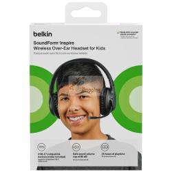 BELKIN SOUNDFORM INSPIRER ON-EAR CUFFIE BAMBINI, BLUETOOTH, NERO MOD. AUD006BTBLK EAN 0745883859474