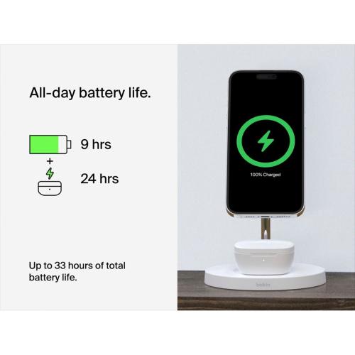 BELKIN SOUNDFORM MOTION TRUE WIRELESS IN-EAR, BIAN.AUC010BTWH MOD. AUC010BTWH EAN 0745883858002