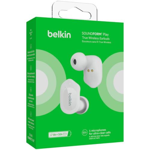 BELKIN SOUNDFORM PLAY BIAN. TRUE WIRELESS IN-EAR AUC005BTWH MOD. AUC005BTWH EAN 0745883834761