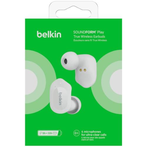 BELKIN SOUNDFORM PLAY BIAN. TRUE WIRELESS IN-EAR AUC005BTWH MOD. AUC005BTWH EAN 0745883834761