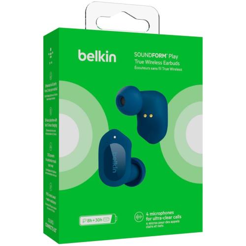BELKIN SOUNDFORM PLAY BLU TRUE WIRELESS IN-EAR AUC005BTBL MOD. AUC005BTBL EAN 0745883834730