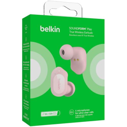 BELKIN SOUNDFORM PLAY ROSA TRUE WIRELESS IN-EAR AUC005BTPK MOD. AUC005BTPK EAN 0745883834754