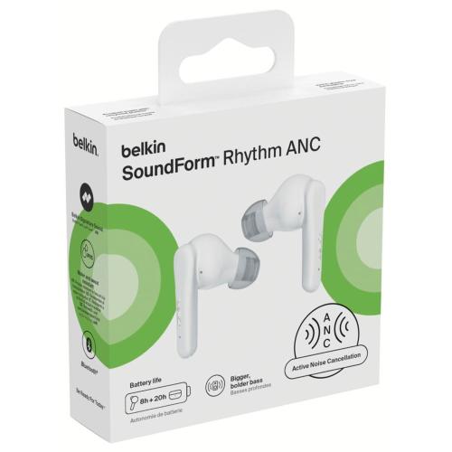 BELKIN SOUNDFORM RHYTHM ANC TRUE WIRELESS IN-EAR, WEIÃŸ AUC015HQWH MOD. AUC015HQWH EAN 0745883929702