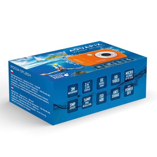 EASYPIX AQUAPIX W2024 SPLASH ARANCIONE MOD. 10068 EAN 4260041686427