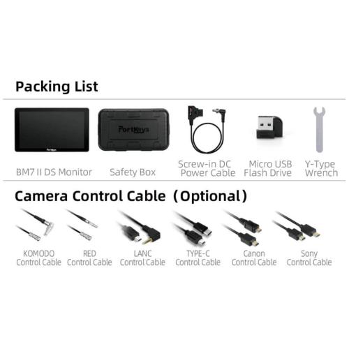 PORTKEYS BM7 II DS 7 ZOLL WIRELESS CAMERA CONTROL MONITOR MOD. BM7II-DS EAN 9331924811283