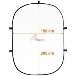 WALIMEX PRO FONDALE PIEGHEVOLE 150X200CM NERO/BIANCO PE MOD. 1023073 EAN 4056929230734