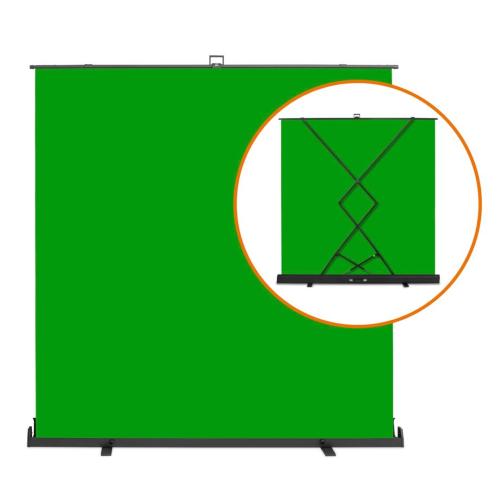 WALIMEX PRO ROLL-UP PANNELLO SFONDO 210X220CM VERDE MOD. 1023209 EAN 4056929232097