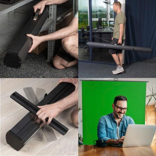 WALIMEX PRO ROLL-UP PANNELLO SFONDO 210X220CM VERDE MOD. 1023209 EAN 4056929232097