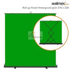 WALIMEX PRO ROLL-UP PANNELLO SFONDO 210X220CM VERDE MOD. 1023209 EAN 4056929232097