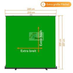 WALIMEX PRO ROLL-UP PANNELLO SFONDO 210X220CM VERDE MOD. 1023209 EAN 4056929232097