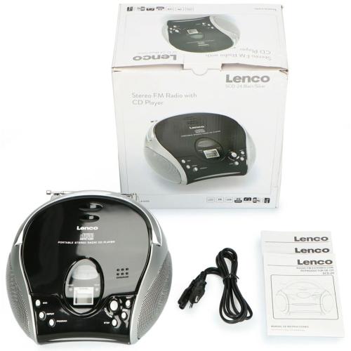 LENCO SCD-24 NERO/ARGENTO MOD. SCD-24SW/SI EAN 8711902040255