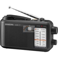 SANGEAN MMR-77 NERO OPACO RADIO EMERGENZA / MANOVELLA MOD. MMR-77 MATT BLACK EAN 4711317997339