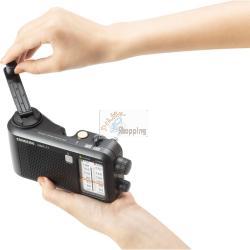 SANGEAN MMR-77 NERO OPACO RADIO EMERGENZA / MANOVELLA MOD. MMR-77 MATT BLACK EAN 4711317997339