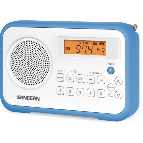SANGEAN PR-D18 (TRAVELLER 180) BIANCO/BLU MOD. A500302 EAN 4711317993010