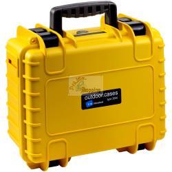 B&W OUTDOOR CASE TYPE 3000 GIALLO CON INSERTO GOMMAPIUMA MOD. 3000/Y/SI EAN 4031541703323