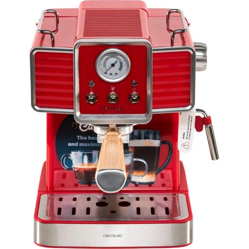 CECOTEC POWER ESPRESSO 20 TRADIZIONALE LIGHT RED MOD. 1727 EAN 8435484017275