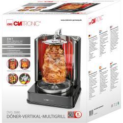 CLATRONIC DVG 3686 NERO DÃ¶NER VERTICAL MULTIGRILL MOD. 263831 EAN 4006160638318