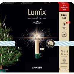 KRINNER SUPERLIGHT BAVARIA MINI FLAME 12PZ SET AVORIO MOD. 77901 EAN 4011972779012