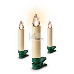 KRINNER SUPERLIGHT BAVARIA MINI FLAME 12PZ SET AVORIO MOD. 77901 EAN 4011972779012