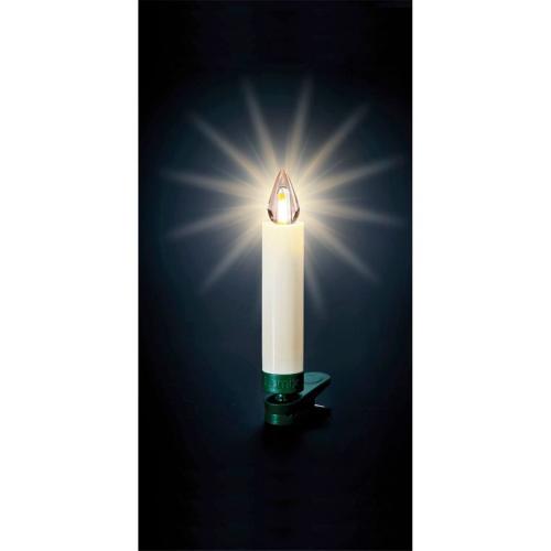 KRINNER SUPERLIGHT BAVARIA MINI FLAME 12PZ SET AVORIO MOD. 77901 EAN 4011972779012