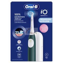 ORAL-B IO SERIES 2 FOREST GREEN CON CUSTODIA DA VIAGGIO MOD. 615204 EAN 8700216615204