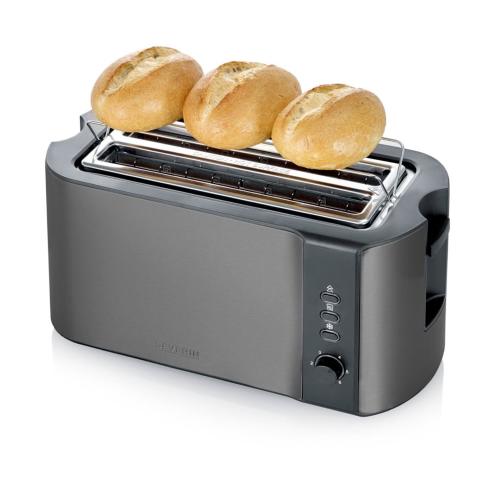 SEVERIN AT 9341 DARK INOX LANGSCHLITZTOASTER MOD. AT 9341 EAN 4008146047534