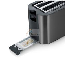 SEVERIN AT 9341 DARK INOX LANGSCHLITZTOASTER MOD. AT 9341 EAN 4008146047534