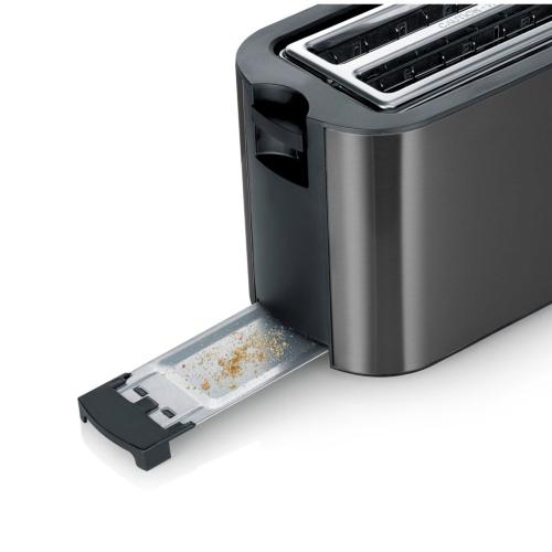 SEVERIN AT 9341 DARK INOX LANGSCHLITZTOASTER MOD. AT 9341 EAN 4008146047534