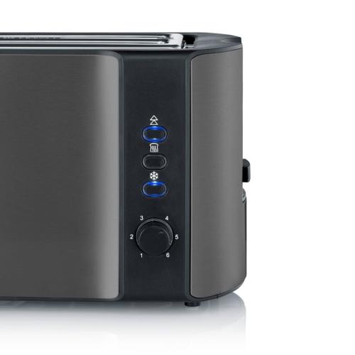 SEVERIN AT 9341 DARK INOX LANGSCHLITZTOASTER MOD. AT 9341 EAN 4008146047534