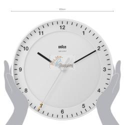BRAUN BC 17 W-DCF OROLOGO DA PARETE RADIOCONTROLLATO BIANCO MOD. 67095 EAN 4007218670953