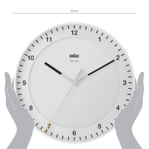 BRAUN BC 17 W-DCF OROLOGO DA PARETE RADIOCONTROLLATO BIANCO MOD. 67095 EAN 4007218670953