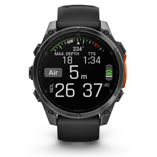 GARMIN FENIX 8 (47MM) NERO/GRIGIO ARDESIA MOD. 010-02904-00 EAN 0753759338060