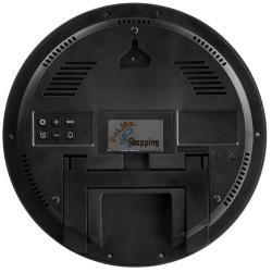 KIENZLE DCF RADIO-CONTROL. WALL CLOCK W. ROOM TEMP.DISPLAY BLACK MOD. 15360 EAN 4007922100418